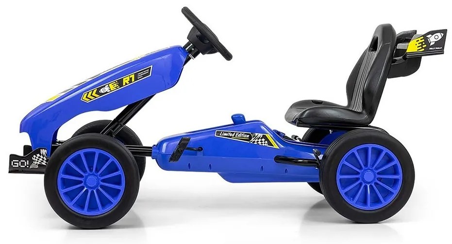 Milly Mally Quadricycle Go-kart Rocket, niebieski