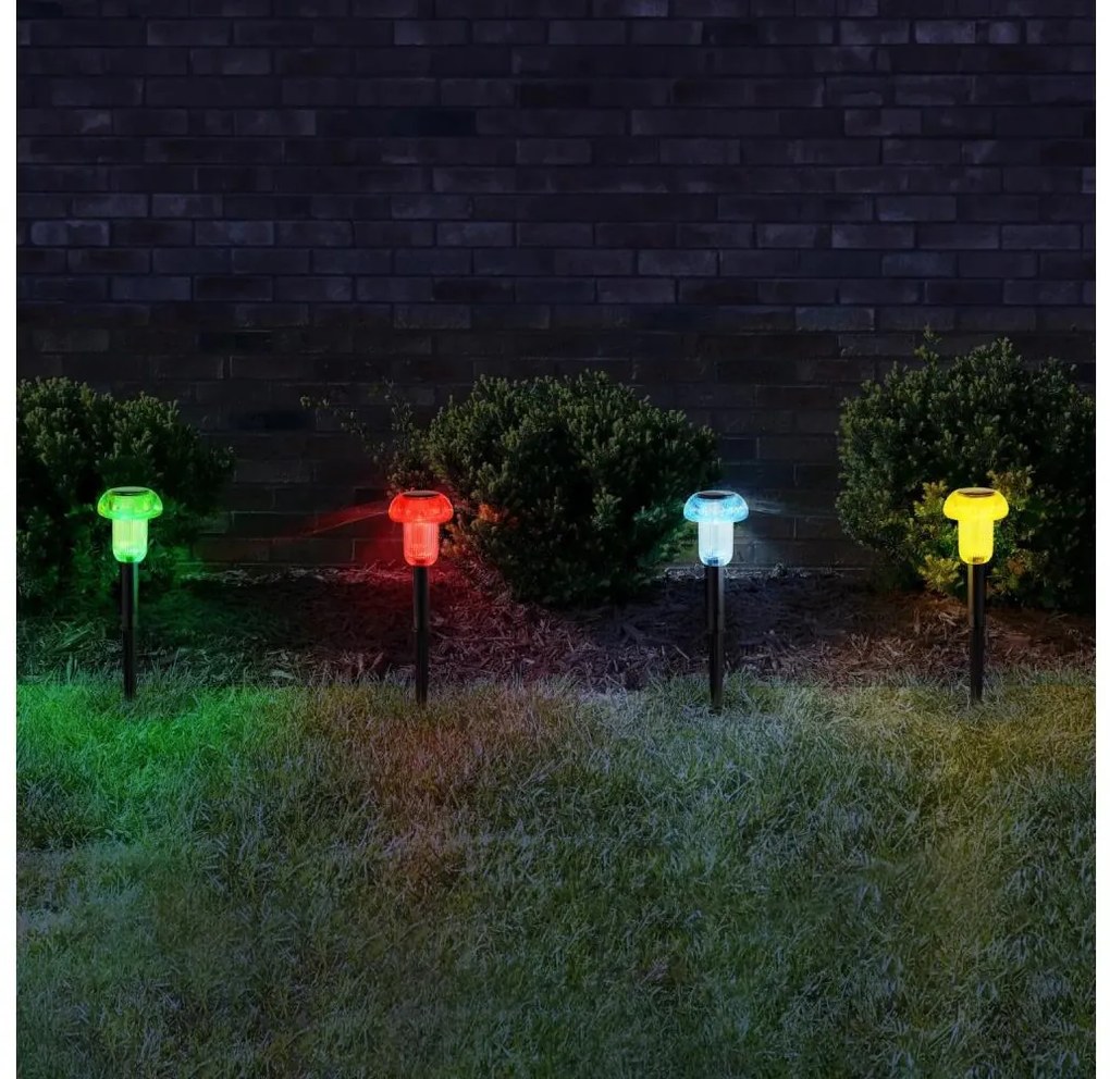 Globo 33987-4 - Zestaw 4x LED RGB lamp solarnych LED/0,05W/3V IP44