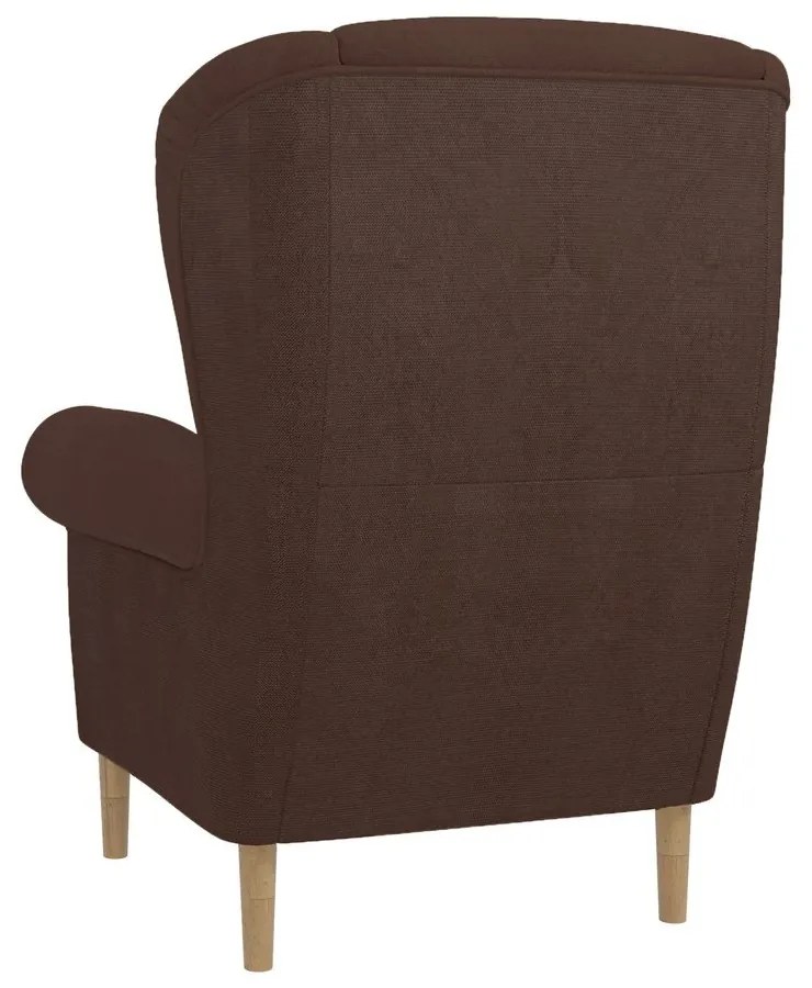 Ciemnobrązowy fotel typu uszak Swan – Ropez
