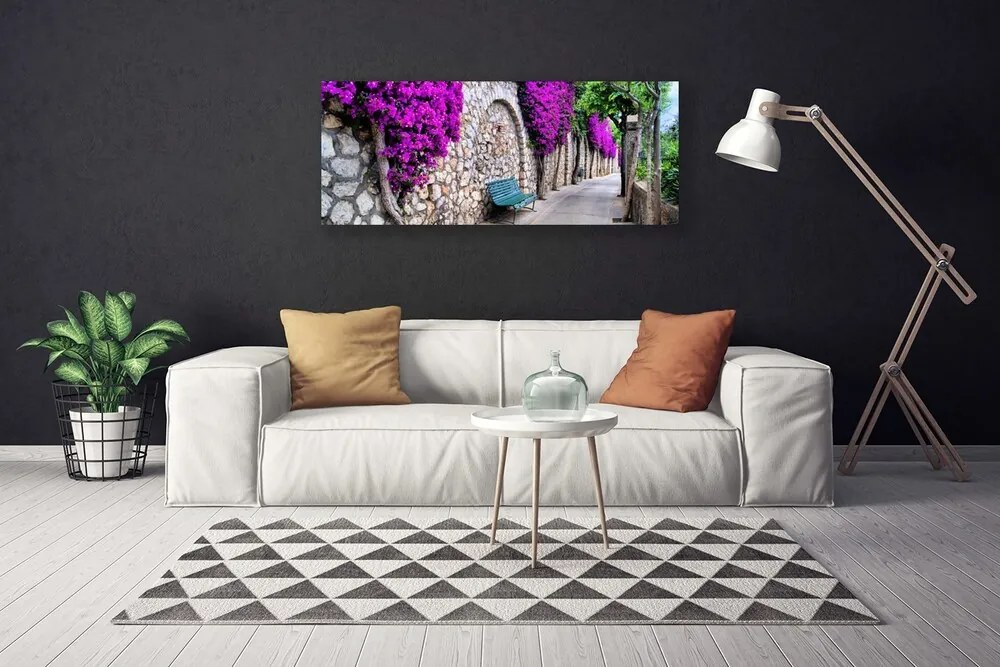 Fotoobraz na płótnie Odpoczynek w Parkowej Alejce