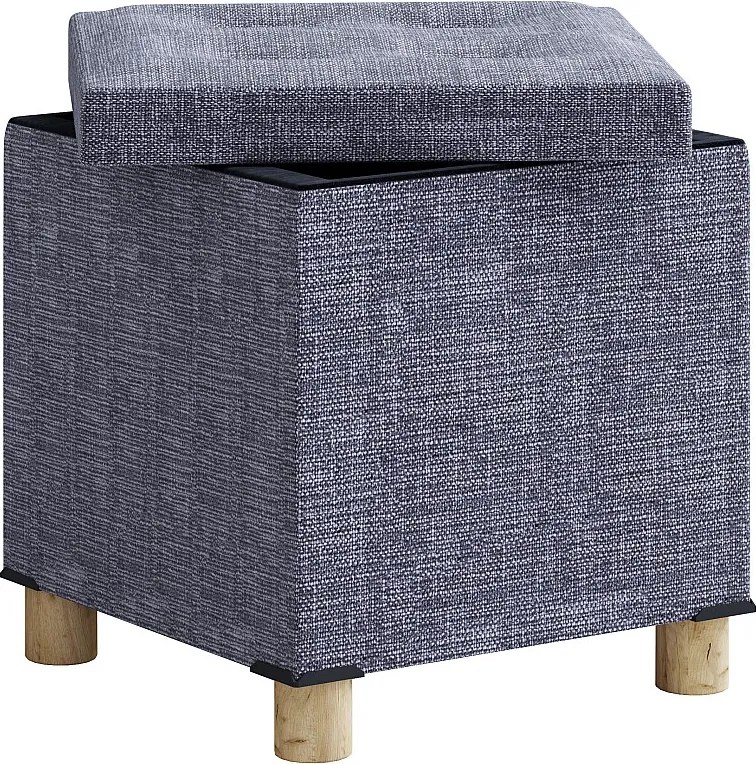 Stołek kanapowy z tkaniny Sizos M