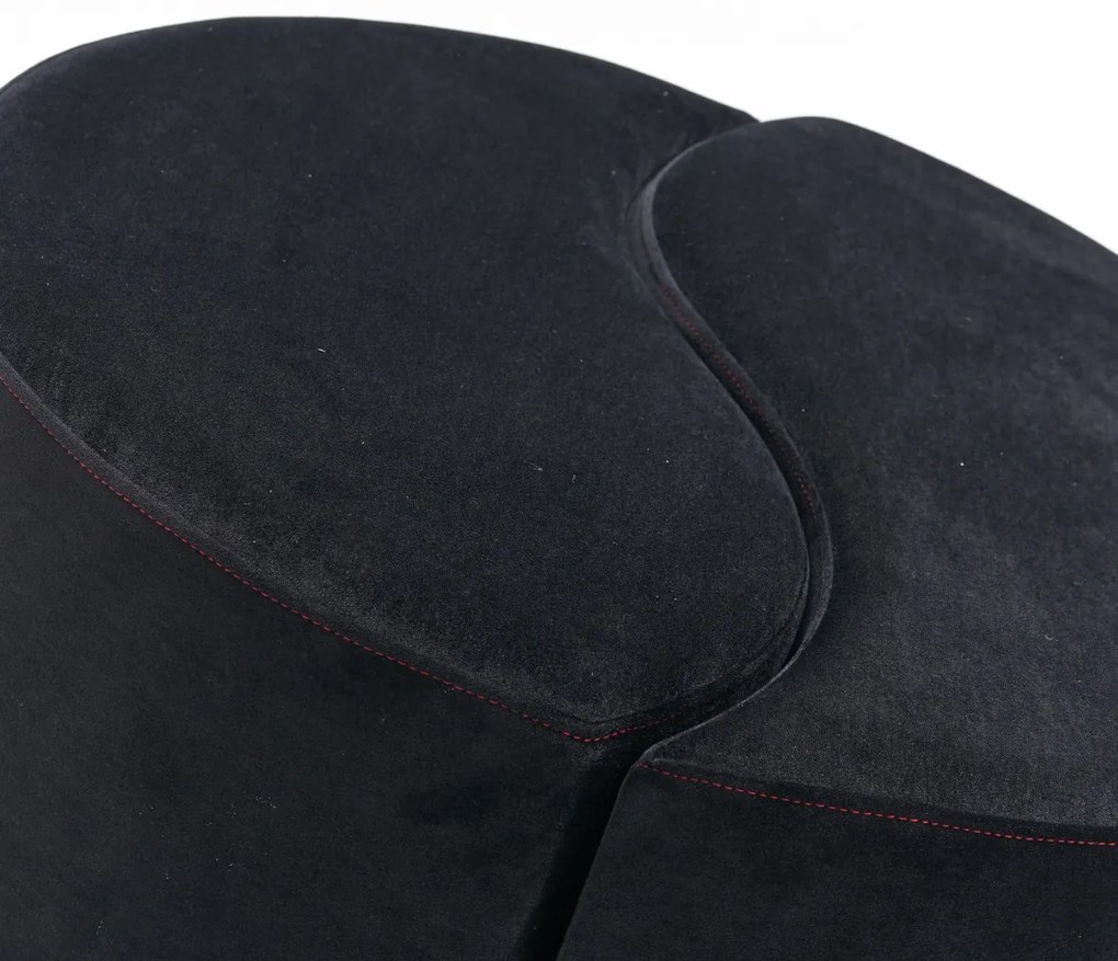 Stołek Alis Pouf Czarny