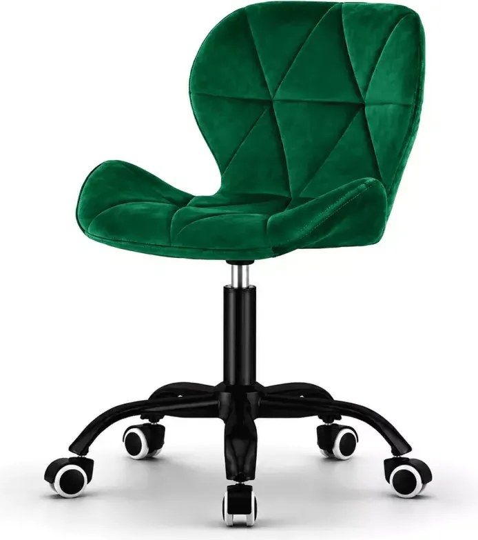 Nowoczesne i ergonomiczne krzesło welurowe Ikast z unikatowym wzorem, idealne do biura i gabinetu