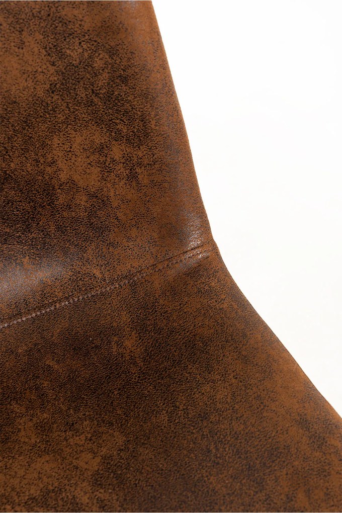 Zestaw 4 Krzese Black Teok Ekoskóra