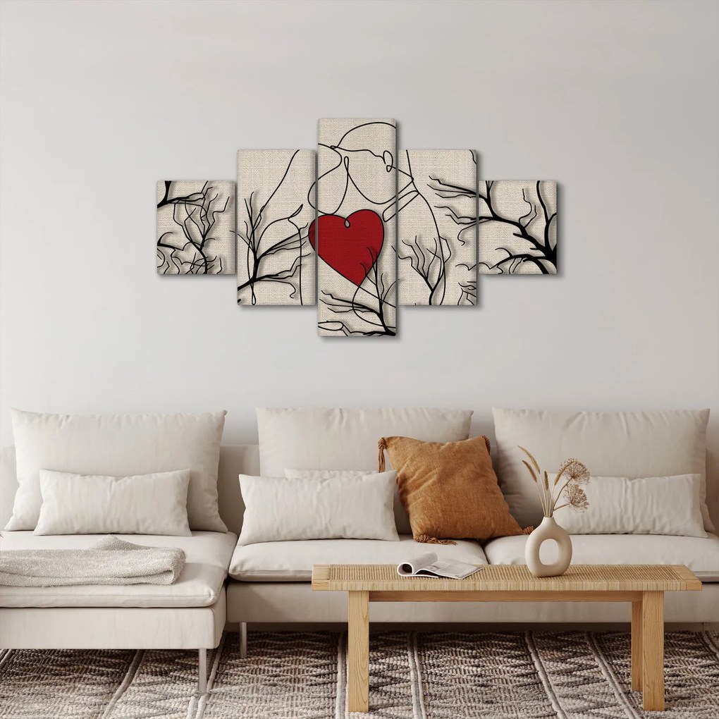 Obraz - Zakochana para (125x70 cm)
