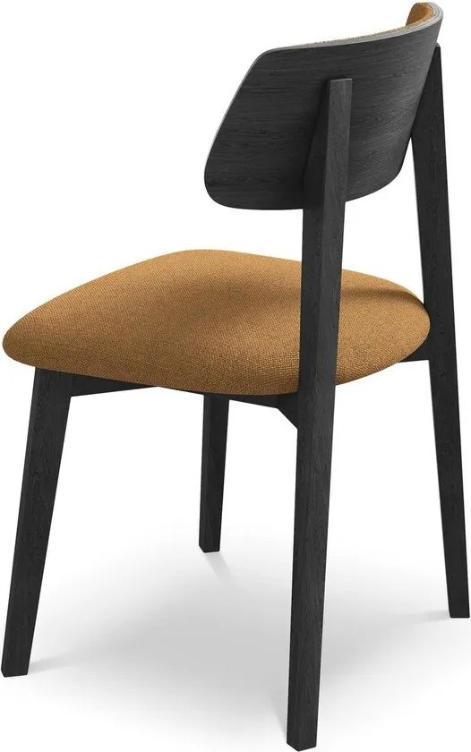 Krzesło z litego drewna w kolorze terakoty Niu – Makamii