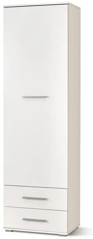 Regał zamykany LIMA REG-1 biały połysk HALMAR