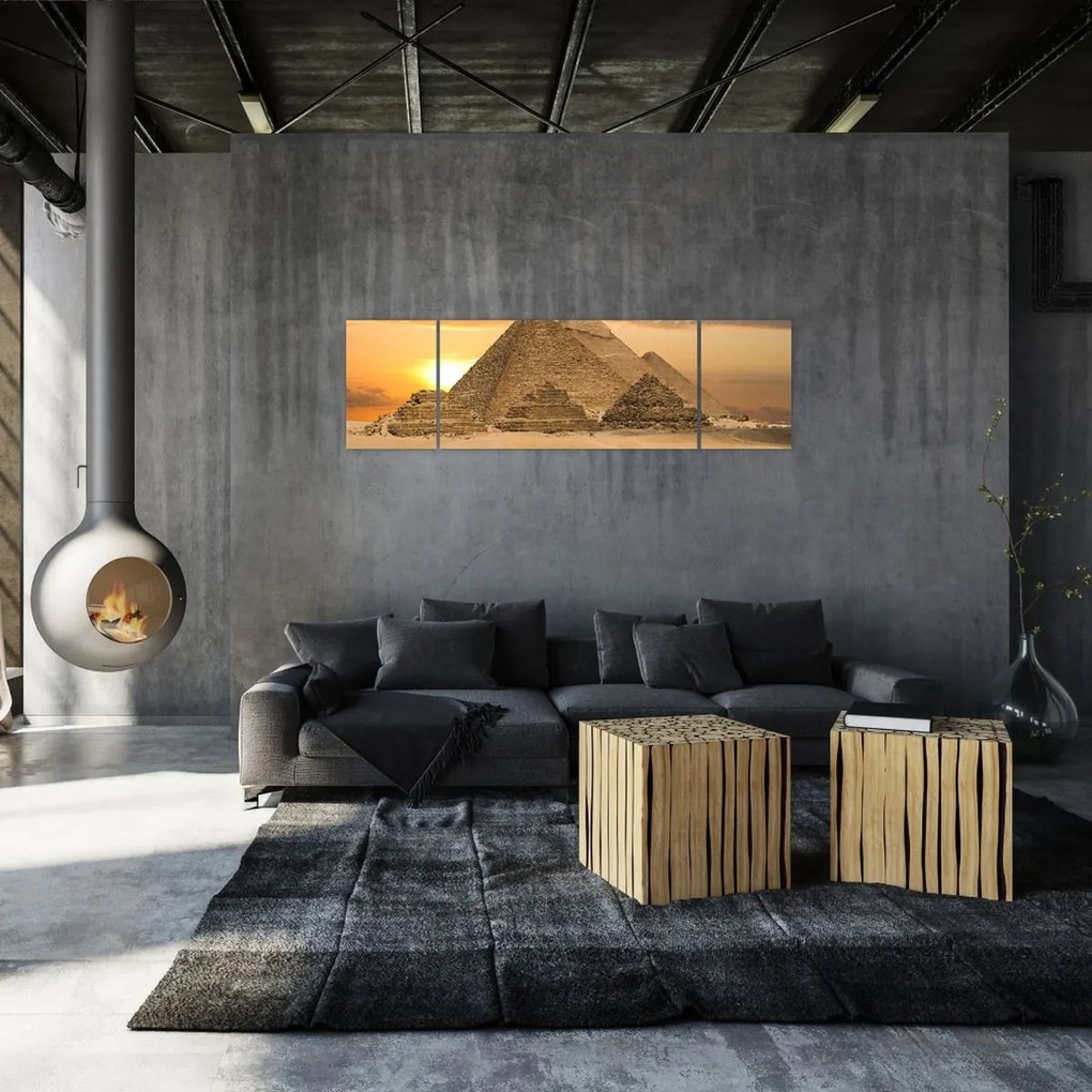 Obraz - Piramidy (170x50 cm)