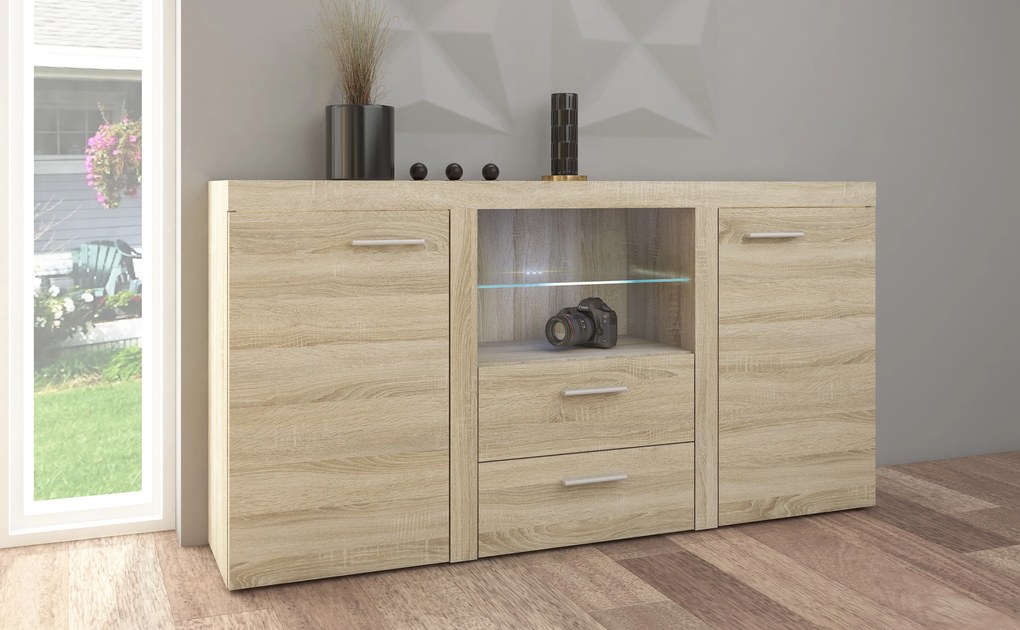 Komoda RITMO 156 cm do Salonu Sypialni Dąb sonoma