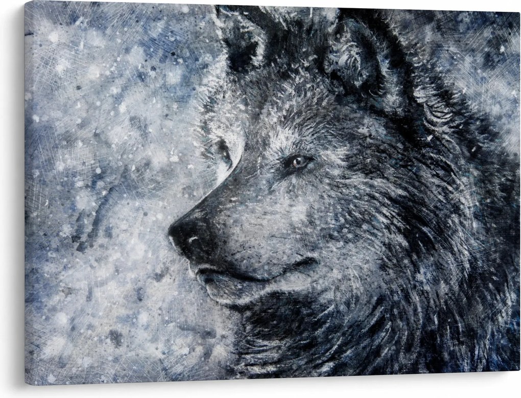 Obraz - Wilk z kreskówki (70x50 cm)