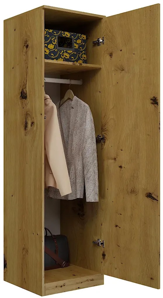 Minimalistyczna Szafa W Kolorze Dąb Artisan C8-F98