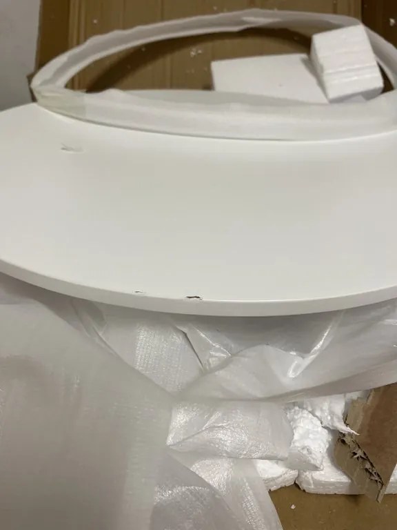 PROMOCJA Biały okrągły stół jadalny KAMI 60x60 cm II jakość