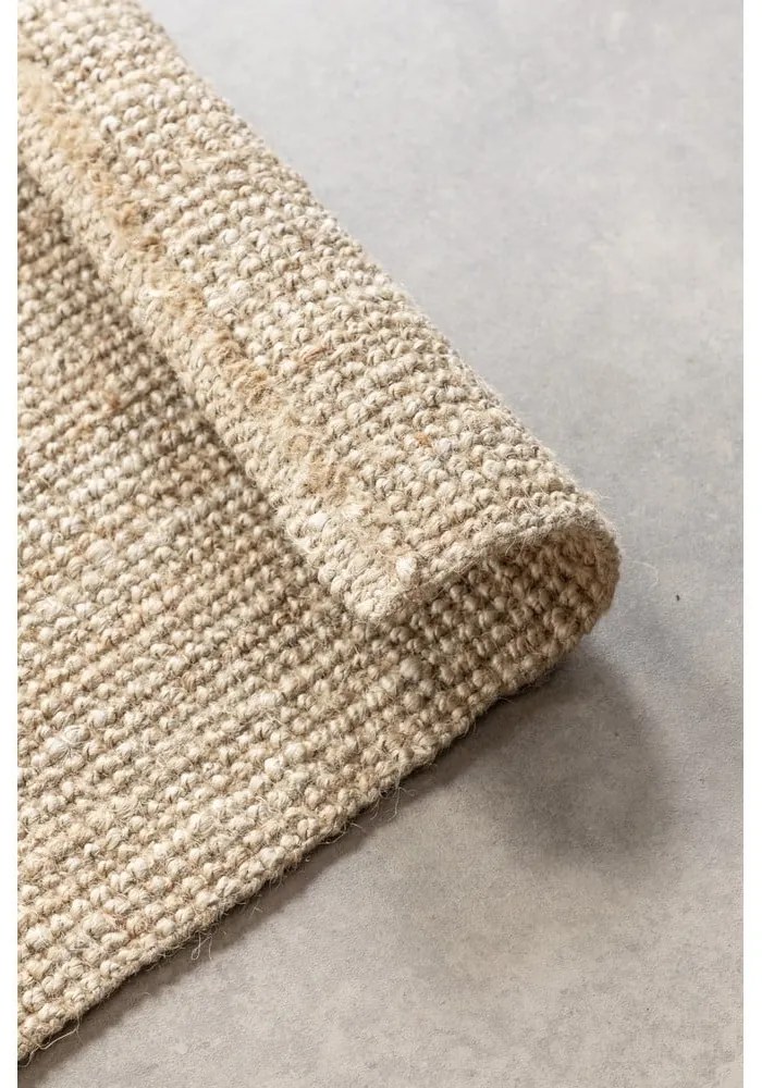 Kremowy dywan z juty 80x150 cm Bouclé – Hanse Home