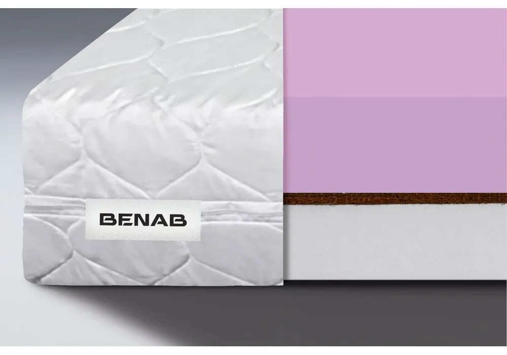 Twardy/średnio twardy piankowy materac dziecięcy dwustronny 70x140 cm Coco Dreamer – BENAB
