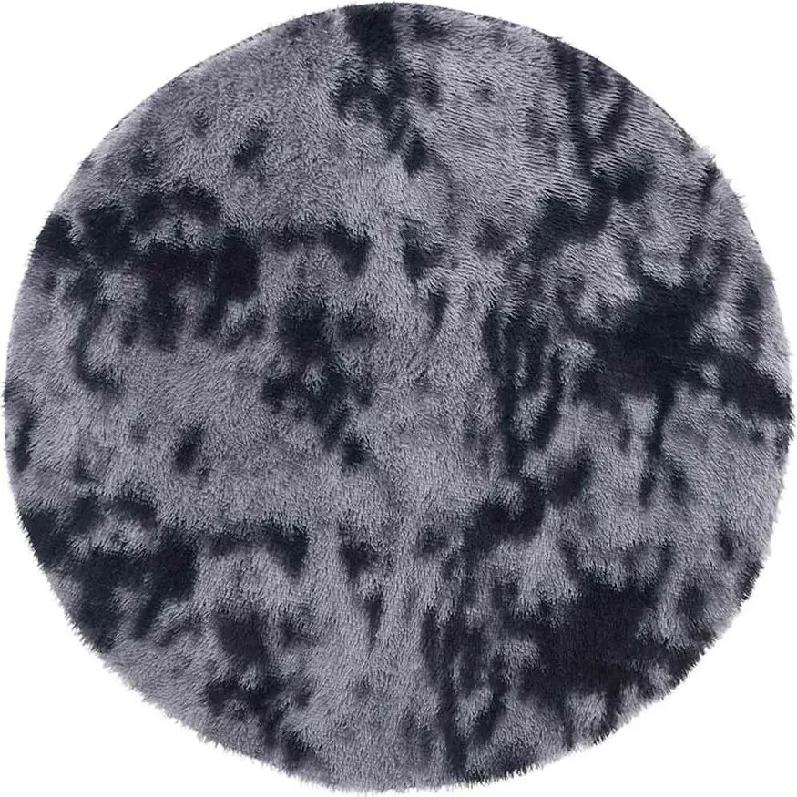 Ciemnoszary okrągły dywan 100 cm E0-Z83