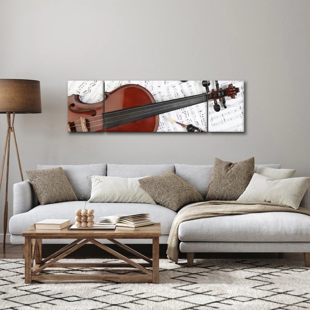 Obraz - Instrumenty muzyczne (170x50 cm)