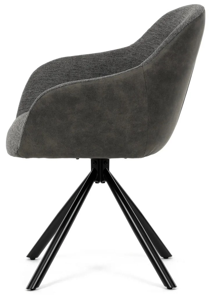 Zestaw krzeseł obiadowych z mechanizmem powrotnymDCH-Y1143 GREY2, 2 szt.