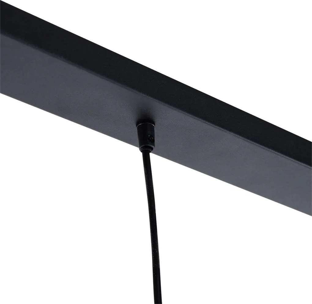 Nowoczesna lampa wisząca czarna 3-światłowa - Koopa