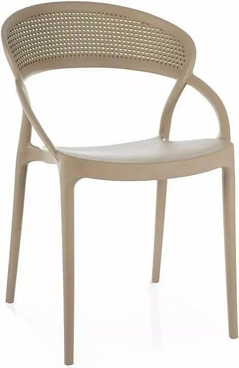 Krzesło z tworzywa GLIS II beżowe