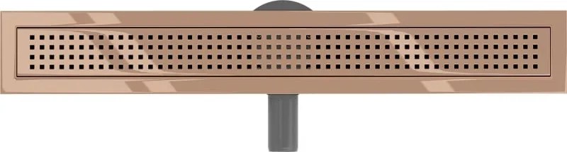 Mexen Flat 360° M08 odpływ liniowy obrotowy 60 cm, różowe złoto - 1625060-40