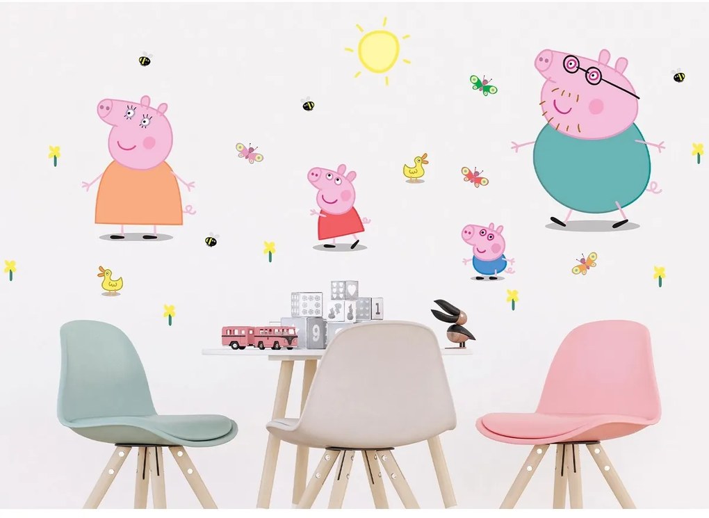 Dekoracja samoprzylepna Świnka Peppa Classic, 65 x85 cm