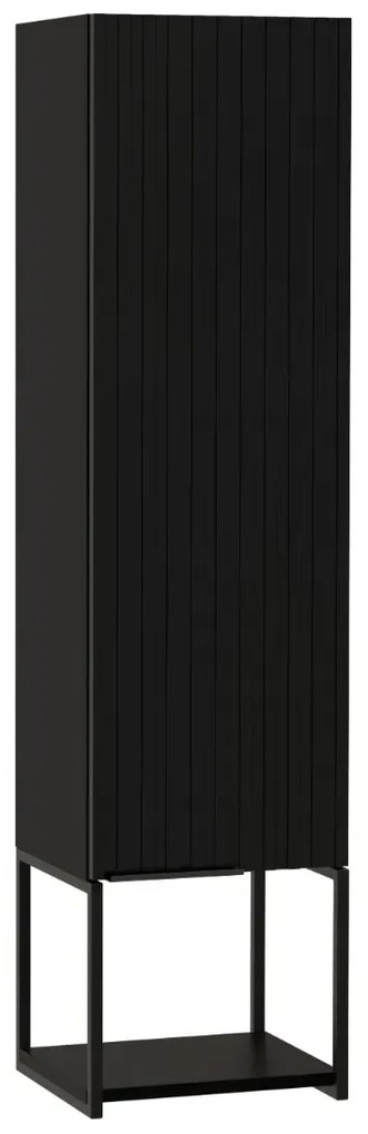 Szafka łazienkowa TURF BLACK INTAGE 1D 33cm czarna STRAMA