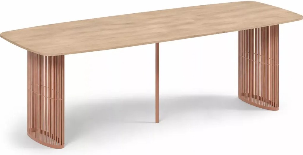 Rozkładany stół Vitoria - nowoczesny stół jadalniany z designerską podstawą z metalu