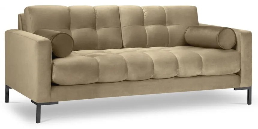 Beżowa aksamitna sofa Cosmopolitan Design Bali