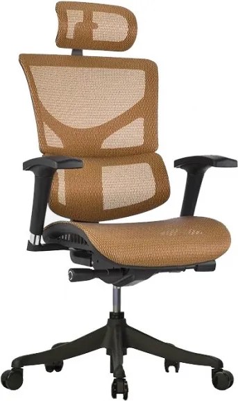 Ergonomiczny fotel biurowy z siateczki ErgoFly Sail, zgodny z normą BHP