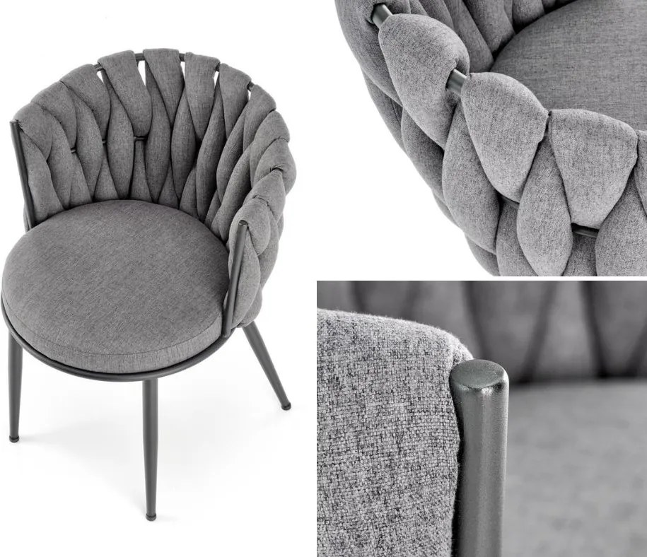 Krzesło z plecionym oparciem K516