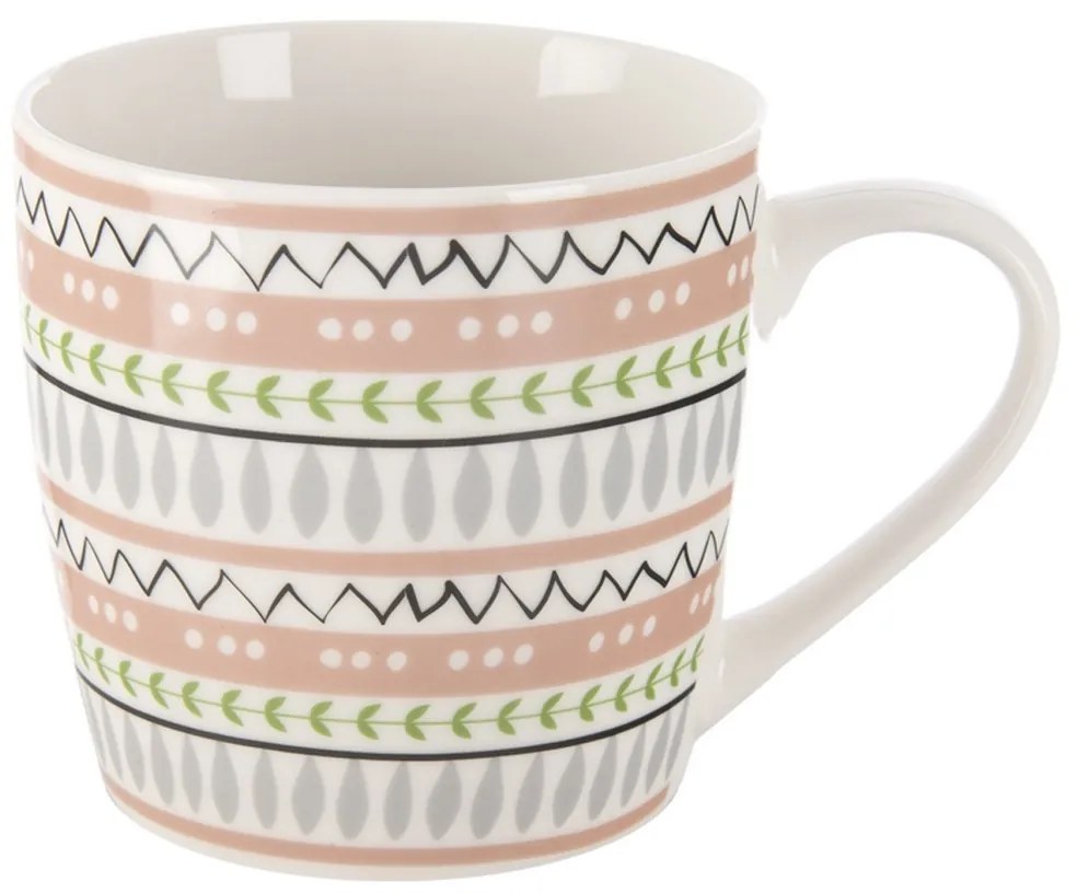 Orion Porcelanowy kubek z miseczką Kot, 0,35 l