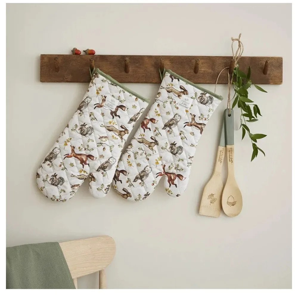 Bawełniana rękawice kuchenne zestaw 2 szt. Forest Fable – Cooksmart ®