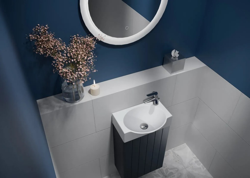 Zestaw Szafka z umywalką DIA 40 cm granatowy półmat KROFAM