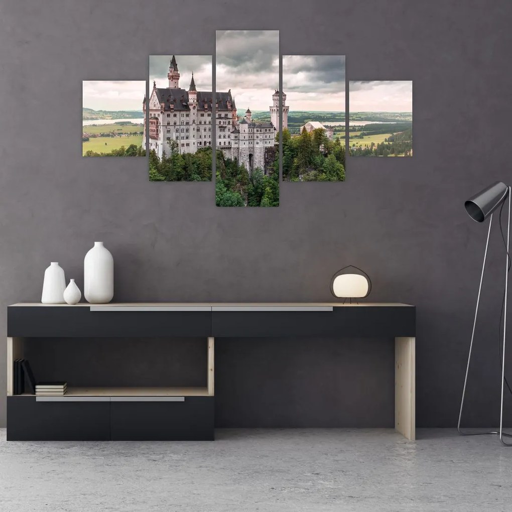 Obraz - Zamek na skałach (125x70 cm)