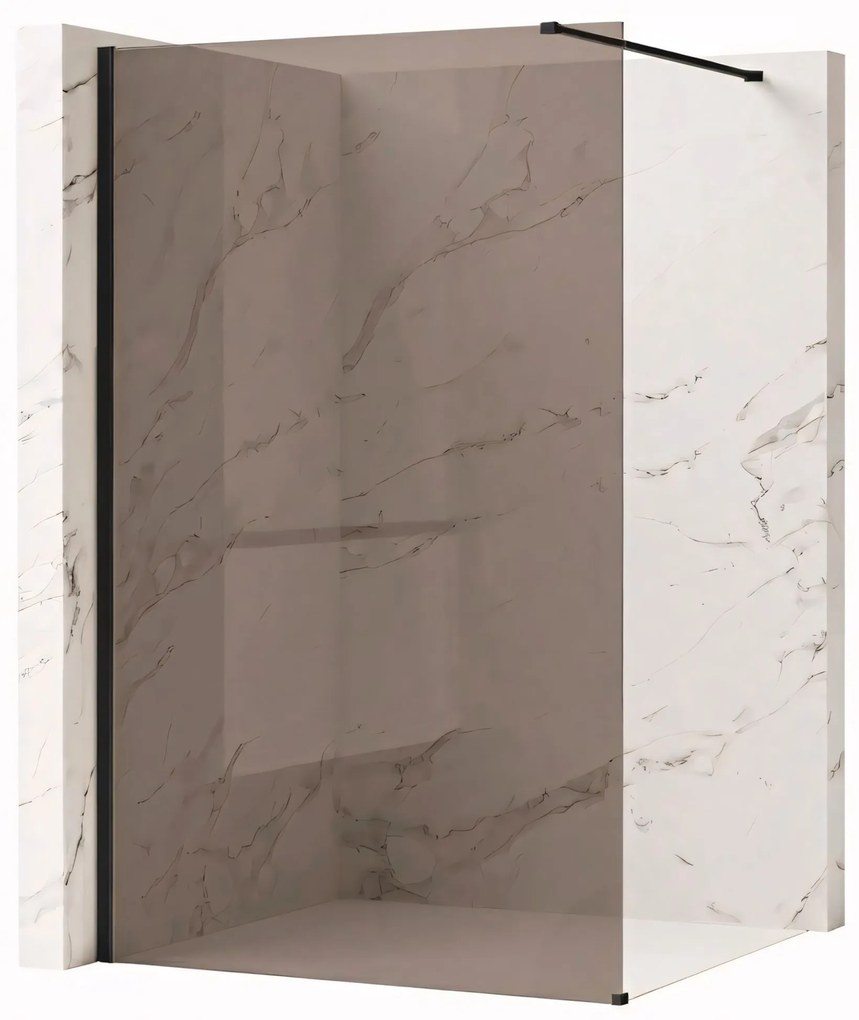 Kabina prysznicowa Walk-In Rea Flexi Brown / Black 100