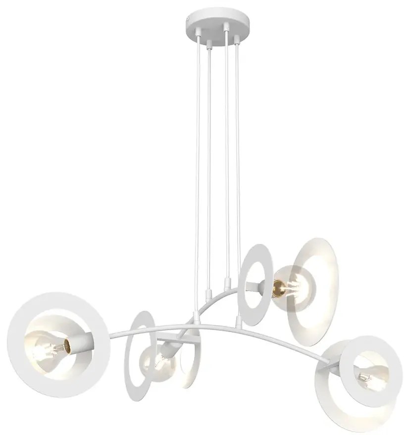 Biała regulowana lampa wisząca - D156 R3-S18