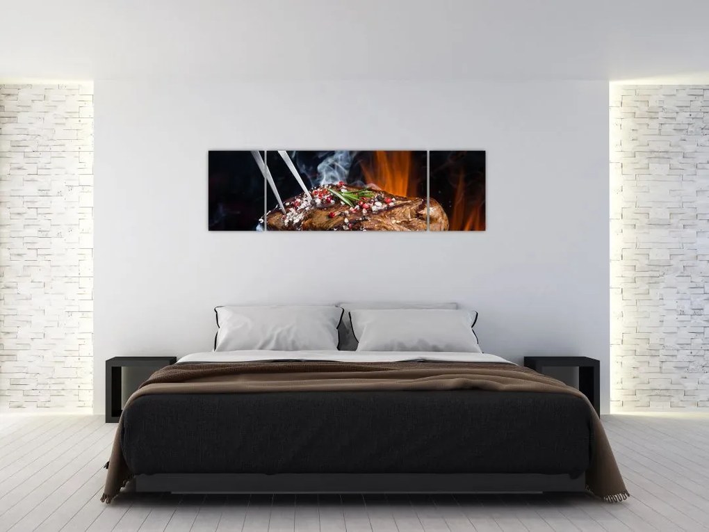 Obraz stek z grilla (170x50 cm)