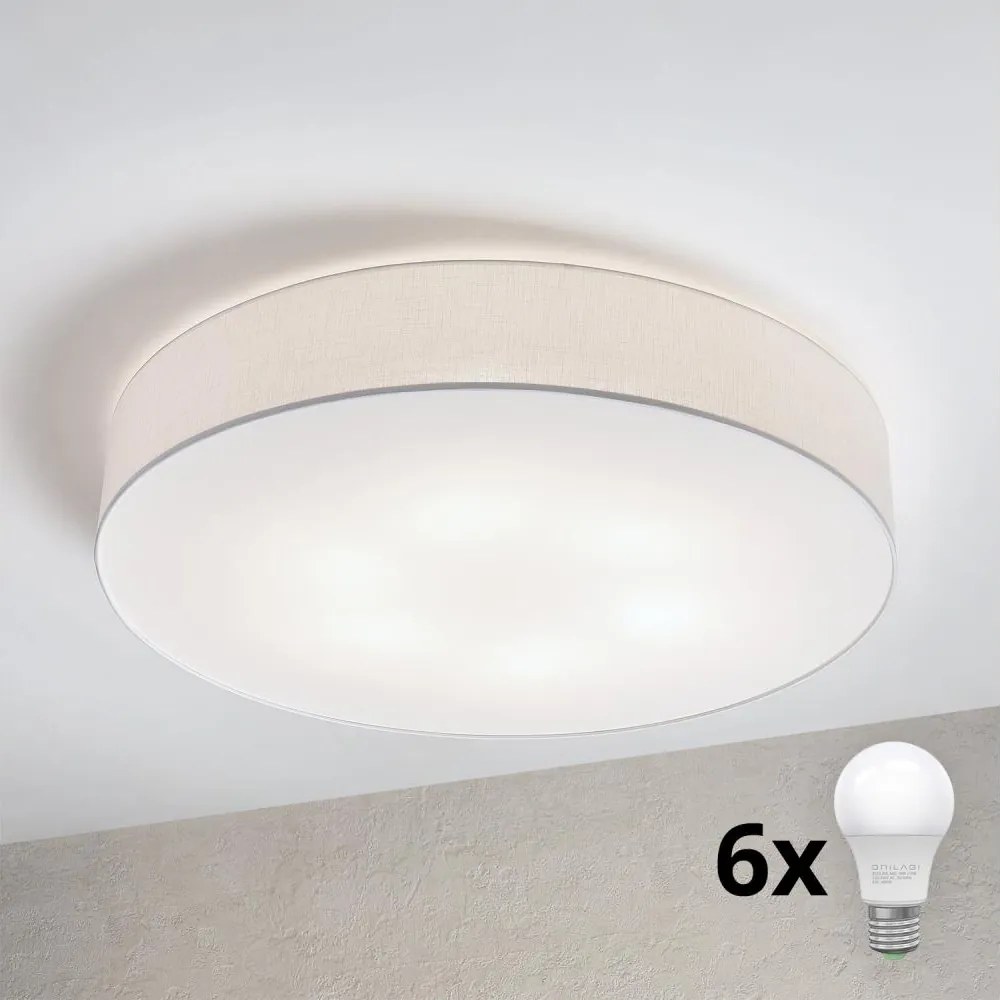 Brilagi - Lampa sufitowa LED SIRIJA 6xE27/60W/230V śr. 80 cm biała