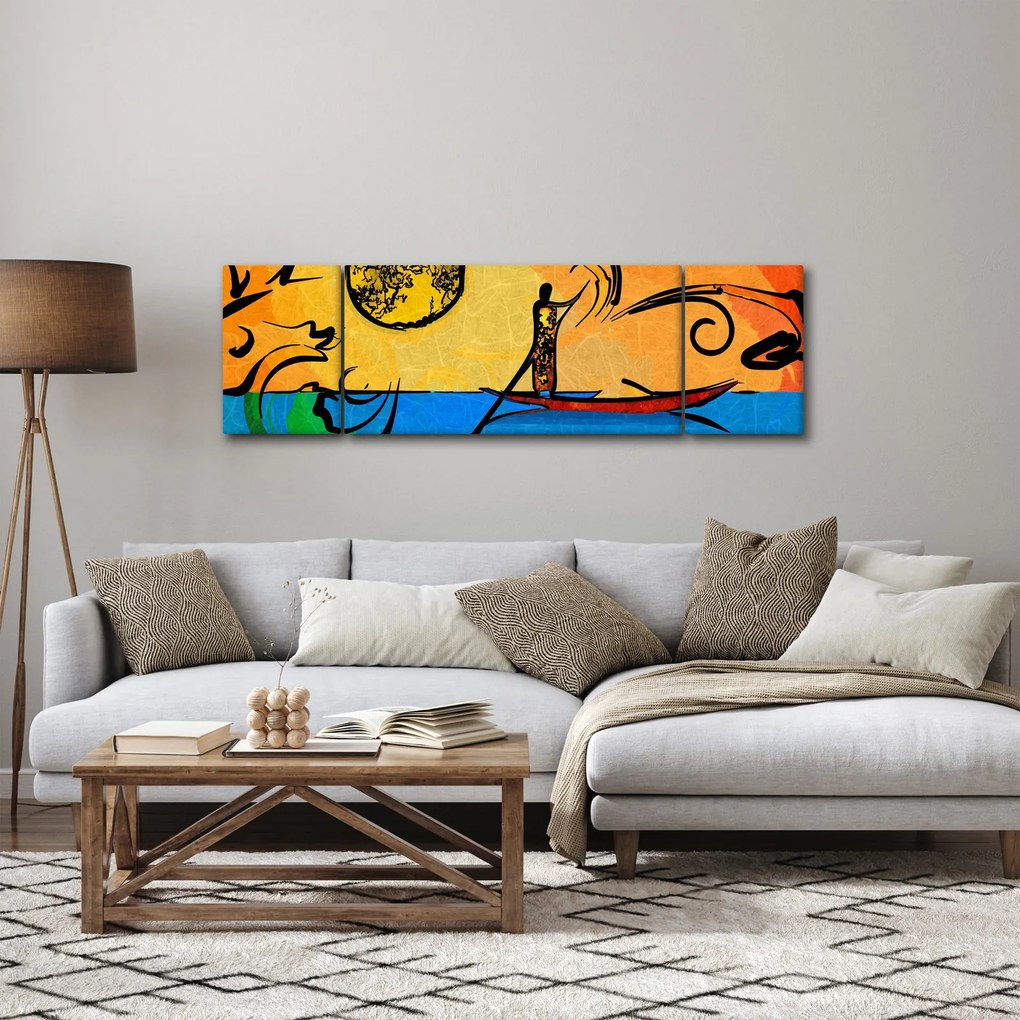 Obraz starożytnego obrazu (170x50 cm)