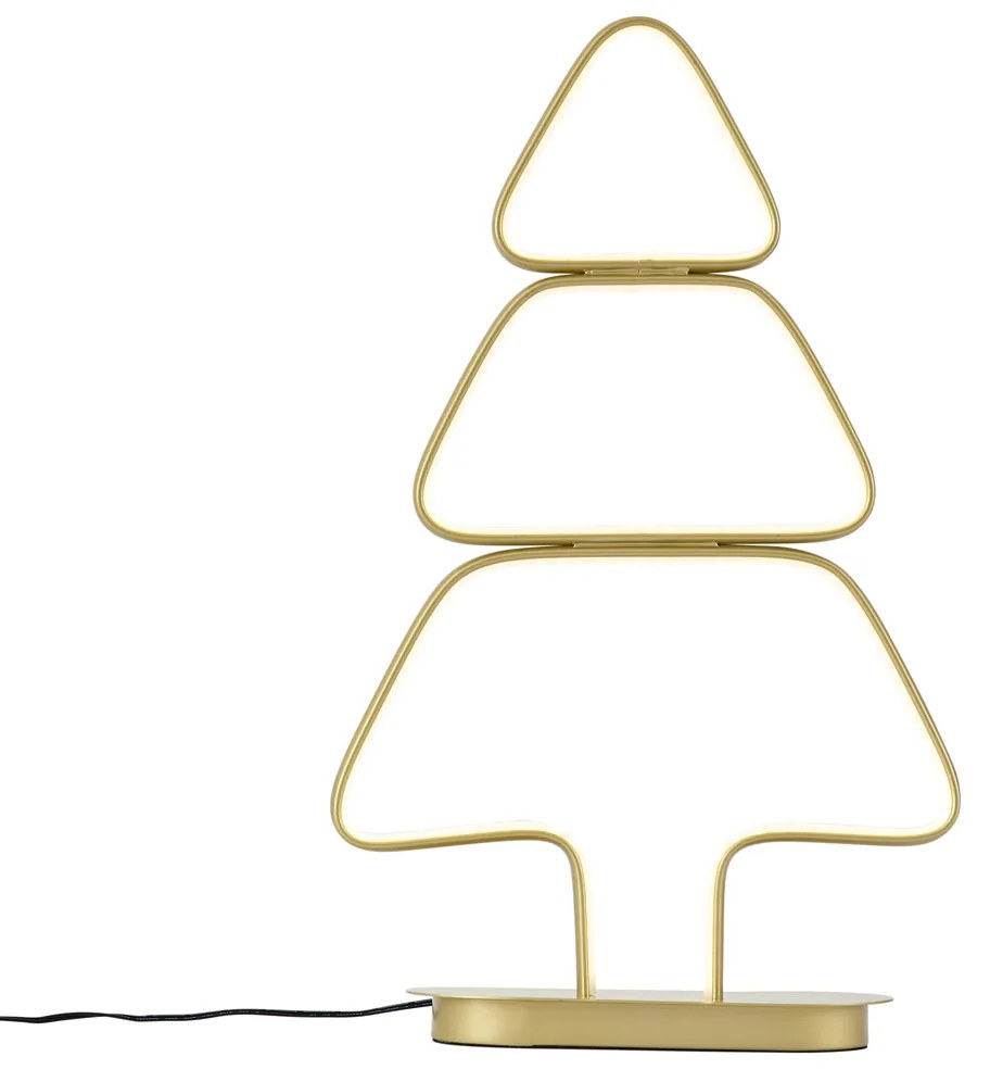 Zewnetrzna Designerska lampa stołowa złota choinka z LED IP44 - Arbre Oswietlenie zewnetrzne