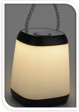 Przenośna lampa stołowa LED, 12 x 9 x 9 cm