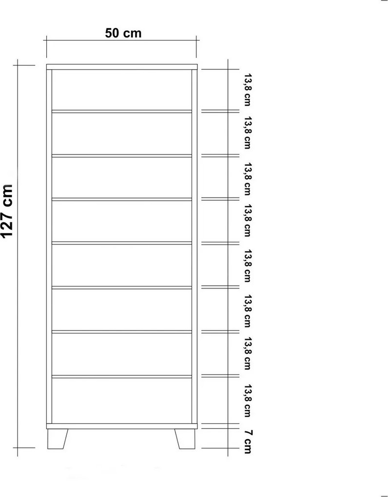 Szafka na buty Mega Wood Sonoma Oak