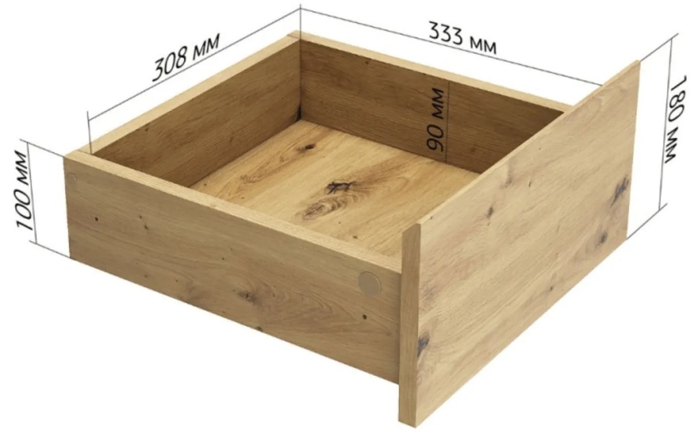 Komoda z Szufladami do Salonu BORVO 40 cm Dąb artisan Nowoczesna