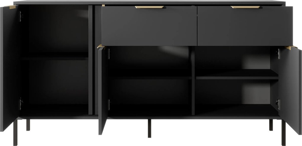 Komoda LORENZO 153 cm do Salonu Sypialni Antracyt