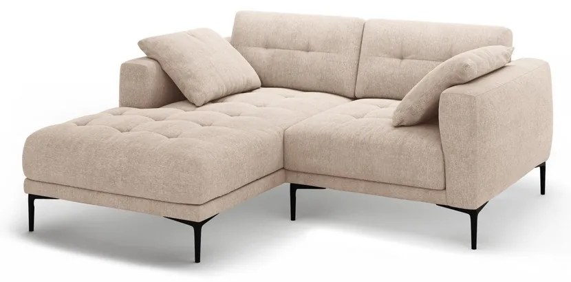 Jasnobrązowy narożnik (lewostronny/z szezlongiem) Bemy – Micadoni