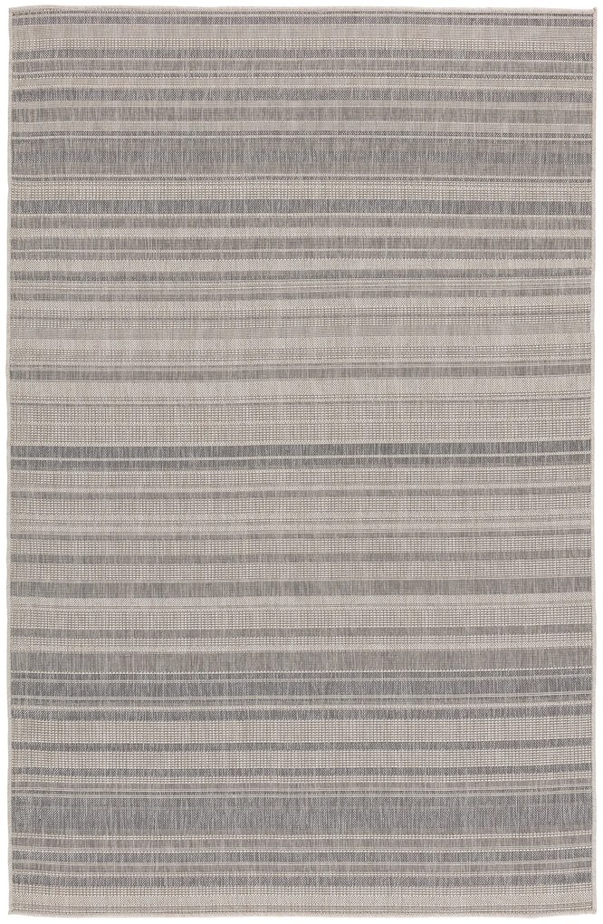 Dywan zewnętrzny Finn Linie jasne szare 200 cm x 280 cm