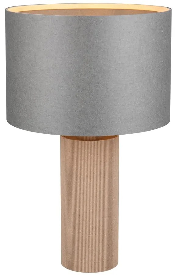 Szaro-beżowa lampa stołowa (wysokość 48 cm) Canio – Trio