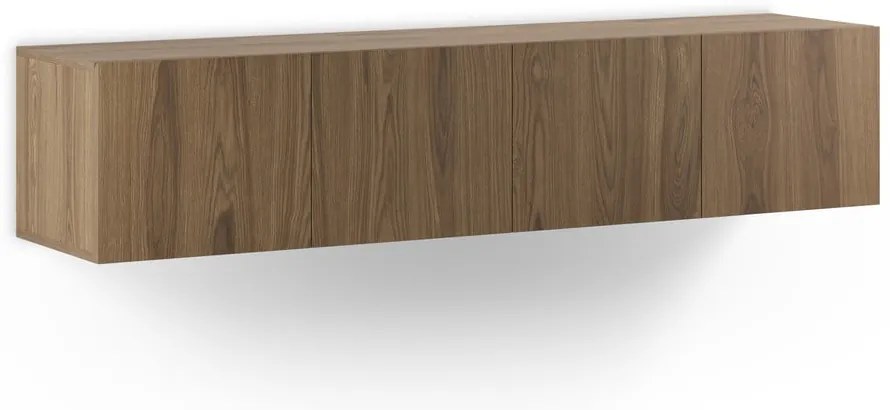 Szafka pod TV w dekorze dębu w naturalnym kolorze 180x38x35 cm Daroca – Marckeric