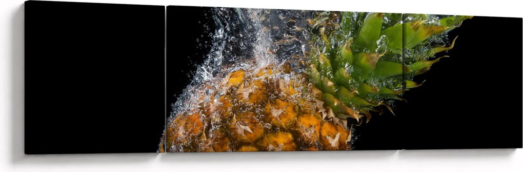 Obraz ananasa w wodzie (170x50 cm)