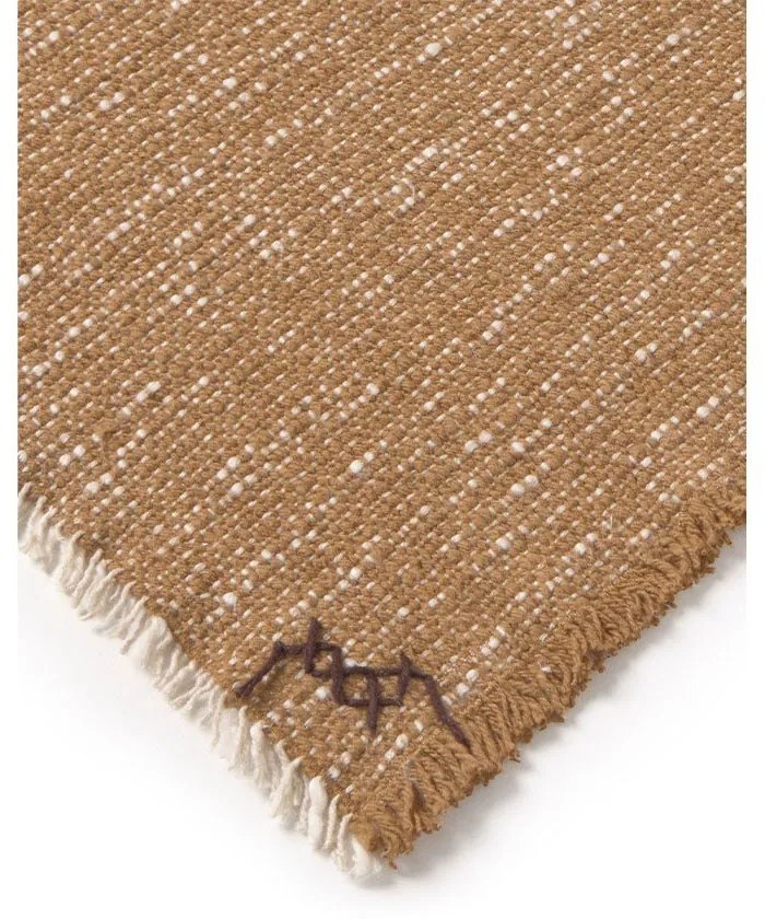 Bawełniany koc w kolorze ochry 130x180 cm Handloom – Lorena Canals